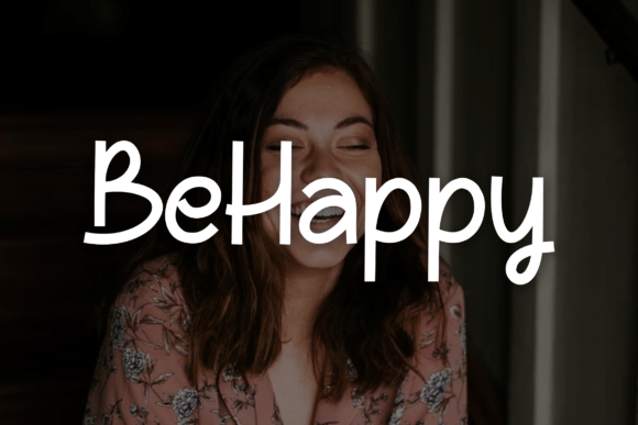 BeHappy Font: A Handwritten Typeface for Authentic Brands