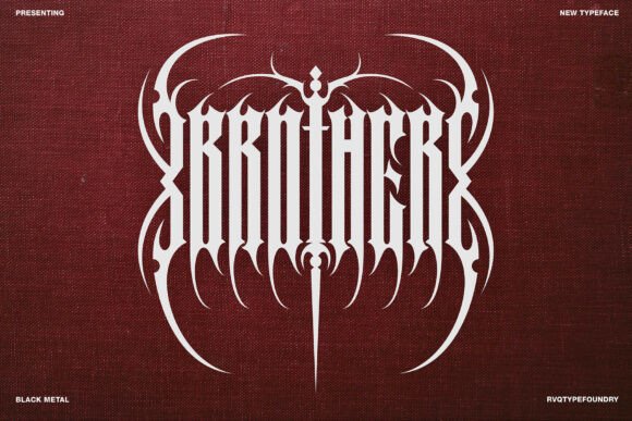 Command Attention: The Brother Blackmetal Typeface