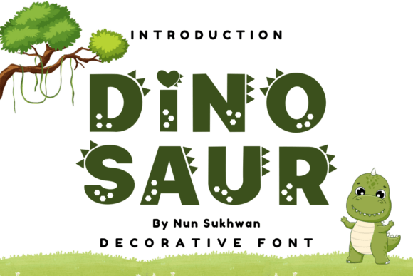 Dinosaur Font: Crafting Playful Designs with Prehistoric Flair