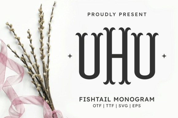 Fishtail Monogram Regular Font: A Sneaky Cool Creative Asset