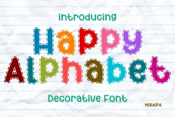 Happy Alphabet Font: A Friendly Typeface for Creative Projects