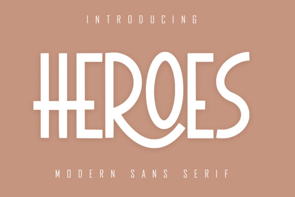 Heroes Font: The Modern Sans Serif for Bold Branding