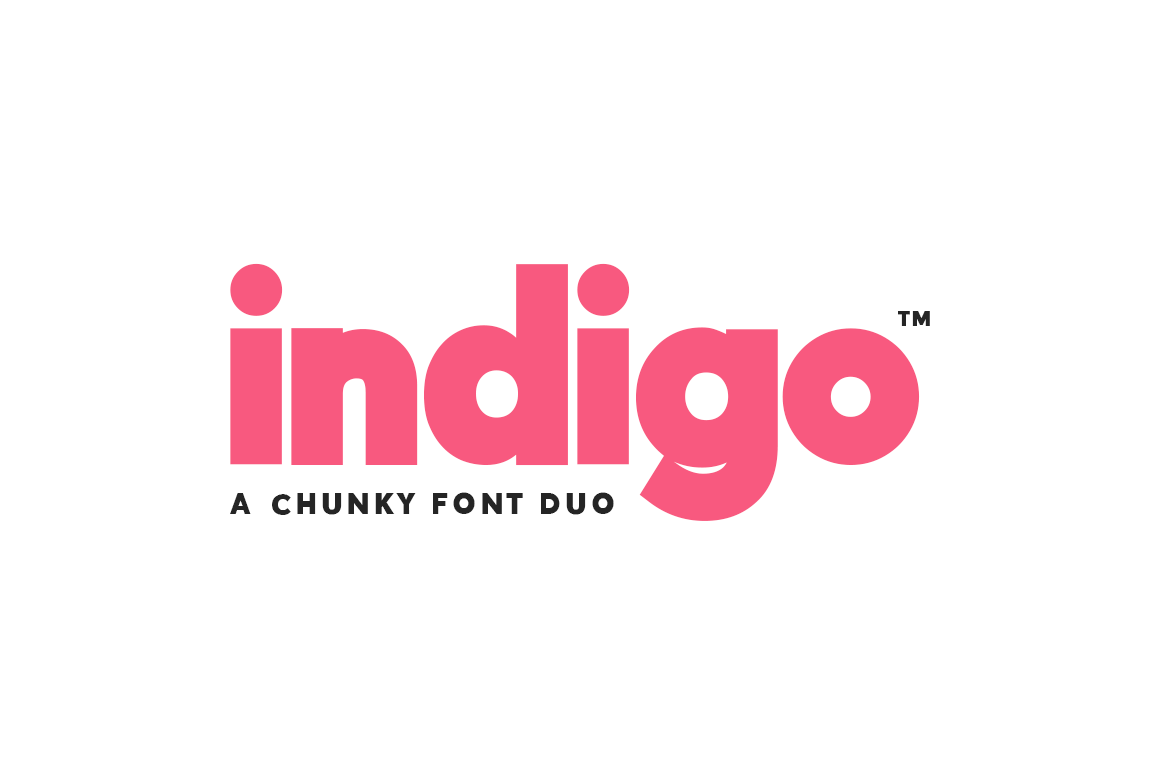 Indigo Font Duo: A Bold Sans Serif and Outline Combo for Modern Design