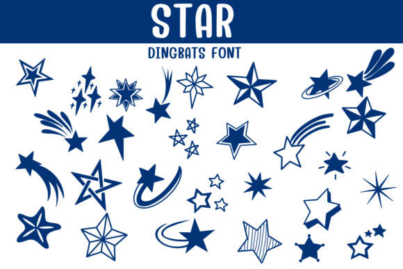 Infuse Your Designs with Celestial Charm Using Star Font