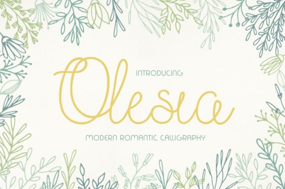 Olesia: A Refined Handwritten Font for Modern Creatives