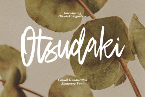 Otsudaki Font: A Handmade Signature Style with Character