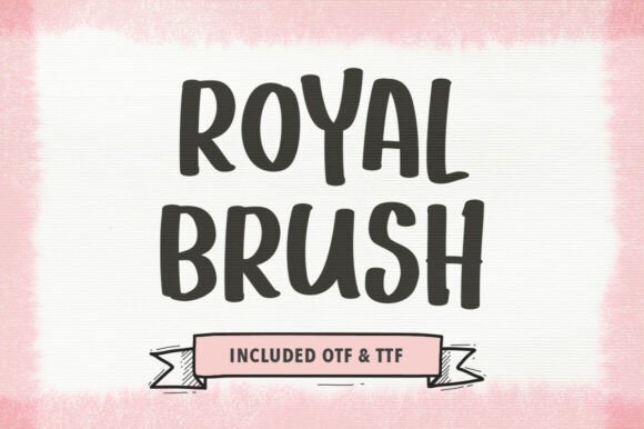 Royal Brush Font: Command Attention with Hand-Painted Authority