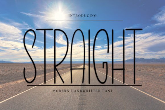 Straight Font: A Designer's Guide to This Versatile Handwritten Typeface