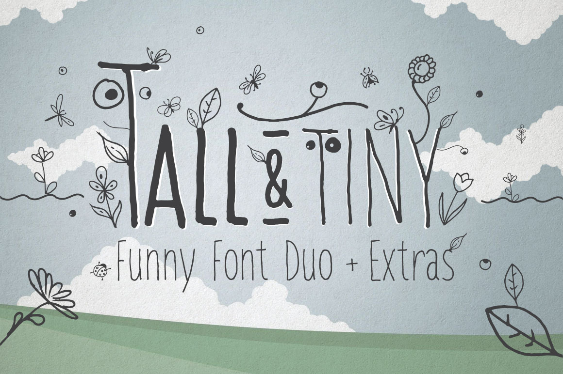 Unleash Playful Energy with the Tall & Tiny Font Duo