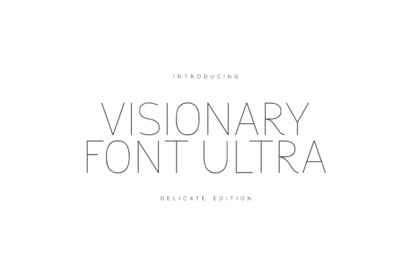 Visionary Font Ultra Delicate Edition: Refined Modern Serif