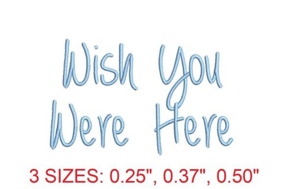 Wish You Were Here: A Vintage Embroidery Font for Modern Makers